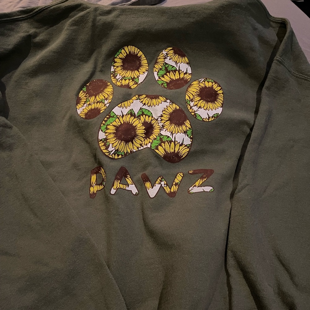 Pawz sweatshirt, sunflower print